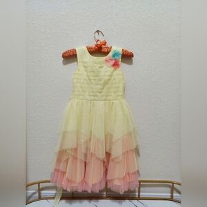 Jona Michelle. Yellow/Coral. Size 7